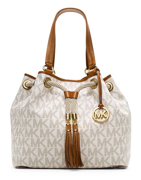 michael kors whiteoversized tote|michael kors shopper tote.